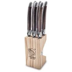 Forged LAGUIOLE Premium Line Set nožev za zrezke s stojalom - Dark Wood (6 kom)