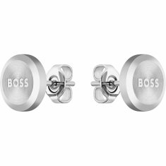 Hugo Boss Minimalistični jekleni uhani Yann 1580477