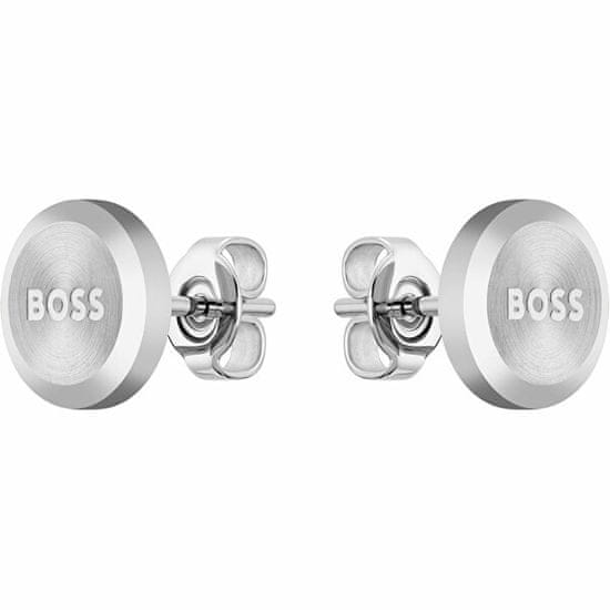 Hugo Boss Minimalistični jekleni uhani Yann 1580477