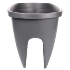 Plastkon Balconia OVI balkonski sadilnik antracit dolžina 30 cm