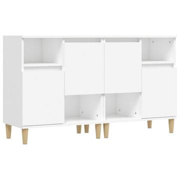 Vidaxl Komoda 2 kosa bela 60x35x70 cm inženirski les