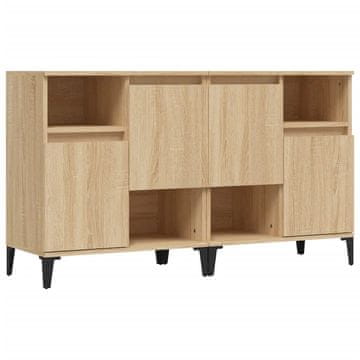 Vidaxl Komoda 2 kosa dimljeni hrast 60x35x70 cm inženirski les