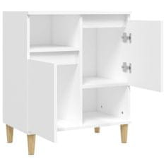 Vidaxl Komoda bela 60x35x70 cm inženirski les