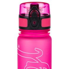 BAAGL Steklenička za pitje iz Tritana Logo - roza, 500 ml