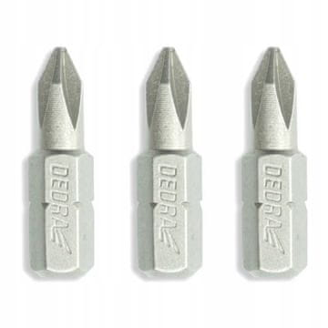 Dedra Komplet izvijačnih nastavkov, PH 1/2/3 x 25 mm