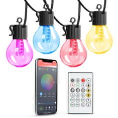 GARDEN OF EDEN Zunanji RGBIC smart bluetooth 25 LED niz 7,5m 100-240V 7W