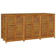 Vidaxl Vrtna škatla za shranjevanje 210x87x104 cm trden akacijev les