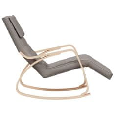 Vidaxl Gugalni stol taupe blago