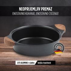 Rosmarino Black Line ponev z dvema ročajema, 28 cm