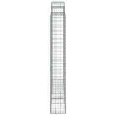 Vidaxl Obokane gabion košare 7 kosa 200x30x200/220 cm pocinkano železo