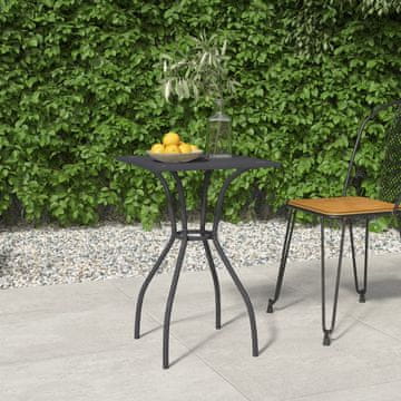 Vidaxl vidaXL Vrtna miza antracit 50x50x72 cm jeklena mreža