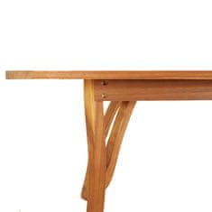 Greatstore Vrtna miza 200x90x75 cm trden akacijev les