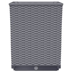 Vidaxl Cvetlično korito 2 kosa modro sivo 30x30x37 cm polipropilen