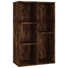 Vidaxl Knjižna omara/komoda dimljen hrast 50x25x80 cm inženirski les