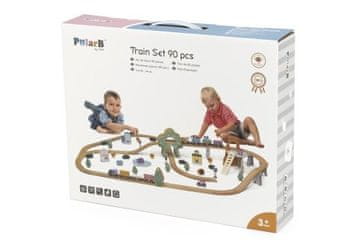 Viga Lesena železniška proga - 90 kosov