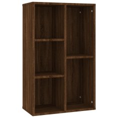 Vidaxl Knjižna omara/komoda rjavi hrast 50x25x80 cm inženirski les