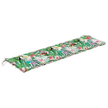 Vidaxl Blazina za vrtno klop večbarvna 180x50x7 cm oxford tkanina