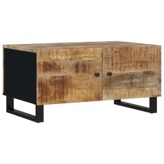Vidaxl Klubska mizica 80x50x40 cm trden mangov les in inženirski les