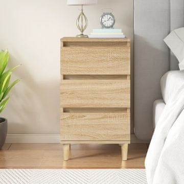 Vidaxl vidaXL Nočna omarica, hrast sonoma, 40x35x70 cm, material na osnovi lesa