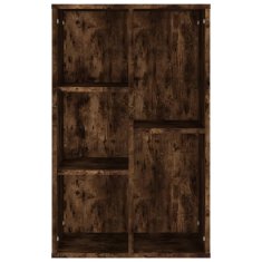 Vidaxl Knjižna omara/komoda dimljen hrast 50x25x80 cm inženirski les