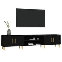 Vidaxl TV omarica črna 180x31,5x40 cm inženirski les