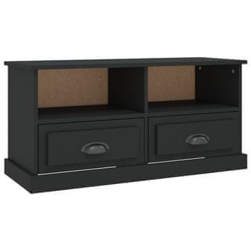 Vidaxl TV omarica črna 93x35,5x45 cm inženirski les