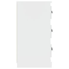 Vidaxl Komoda bela 70x35,5x67,5 cm inženirski les