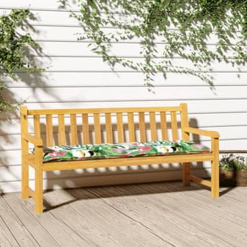 Vidaxl vidaXL Blazina za vrtno klop, barvita, 150x50x7 cm, blago