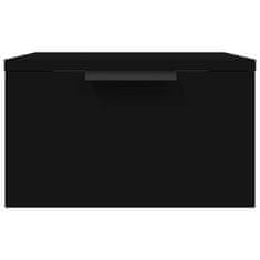 Vidaxl Stenska nočna omarica črna 34x30x20 cm