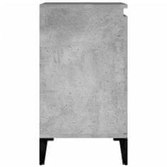 Vidaxl Omarica za umivalnik betonsko siva 58x33x60 cm inženirski les
