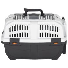 Vidaxl Transporter za male živali s kovinskimi vrati 48x31,5x31 cm PP