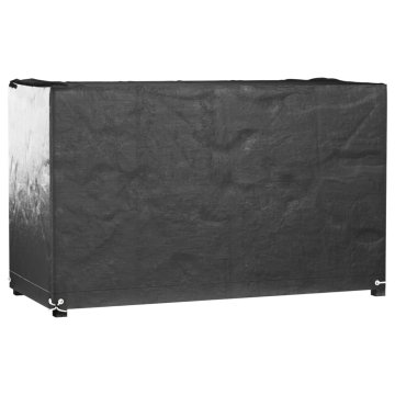 Vidaxl Prevleka za vrtno pohištvo 8 obročkov 125x55x75 cm pravokotna
