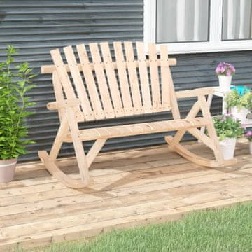 Vidaxl vidaXL Vrtna gugalna klop za 2 osebi 123x96x102 cm smreka