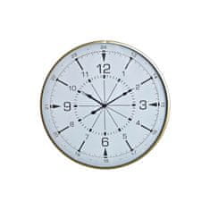 DKD Home Decor Stenska ura DKD Home Decor Crystal Golden Metal White Compass (60 x 3 x 60 cm)