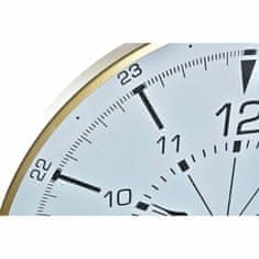 DKD Home Decor Stenska ura DKD Home Decor Crystal Golden Metal White Compass (60 x 3 x 60 cm)