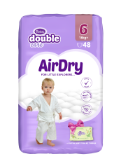 Air Dry Junior Plus plenice, vel. 6, 48/1 + toaletni papir, vlažilni