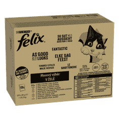 Felix Fantastic multipack okusen izbor v želeju, 120 x 85 g