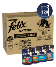 Felix Fantastic multipack okusen izbor v želeju, 120 x 85 g