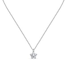 Morellato Čudovita srebrna ogrlica s cvetjem Tesori SAIW125