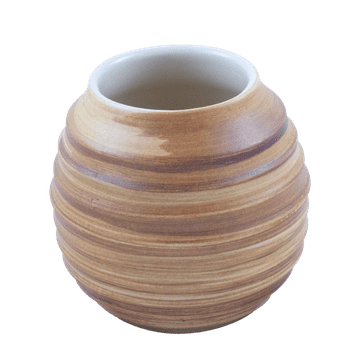 Verde Mate Kalabasa keramika - Matero med - bela glazura