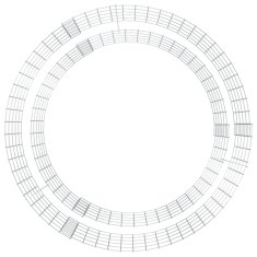 shumee Gabionsko kurišče Ø 100 cm pocinkano železo