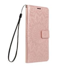 OEM MEZZO Knjižna torba za XIAOMI Redmi 9C / 9C NFC mandala zlato roza