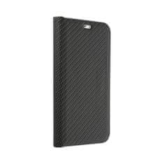 OEM LUNA Book Carbon torbica za IPHONE 15 Pro, črna