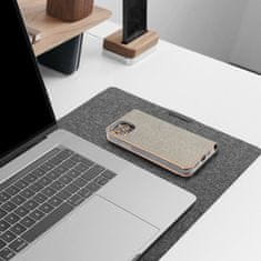 OEM LUNA Book Gold torbica za SAMSUNG A17 srebrna