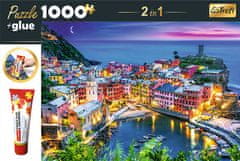 Trefl Sestavljanka 2v1 Vernazza, Liguria, Italija 1000 kosov z lepilom