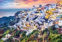 Trefl Komplet sestavljank 2v1 Čudoviti otok Santorini, Grčija 1500 kosov z lepilom