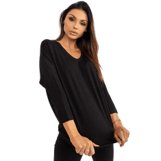 RELEVANCE Basic ženska bluza s 3/4 rokavi EMMALYN črna RV-BZ-7663.05_398169 Univerzalni