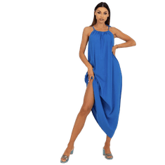 Och Bella Modra ženska obleka brez naramnic OCH BELLA TW-SK-BE-203D.38P_398267 XL