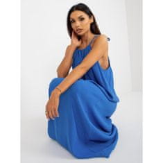Och Bella Modra ženska obleka brez naramnic OCH BELLA TW-SK-BE-203D.38P_398267 L