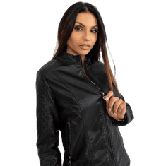 Factoryprice Ženska motoristična jakna iz eko usnja LIVA črne barve MBM-KR-AT-021M.00P_398109 S